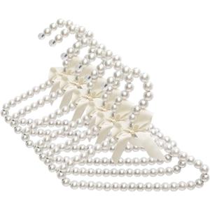 6Pack Baby Pet Dog Clothes Hangers, Mini Cute Pearl Hangers