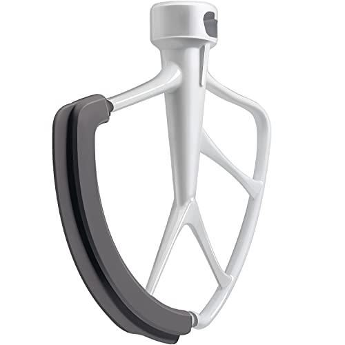 KITCHPOWER 6 Quart Flex Edge Beater for KitchenAid Bowl-Lift Stand Mixers, Paddle Attachment Mixer Accessory