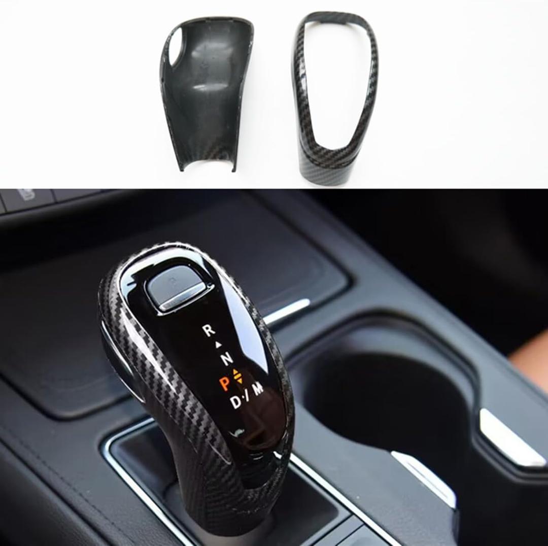 ZiWen Interior Trims Center Gear Shift Knob Cover Accessories for Cadillac XT4 XT5 XT6 CT5 2020-2024 Escalade (Carbon Fiber Print)