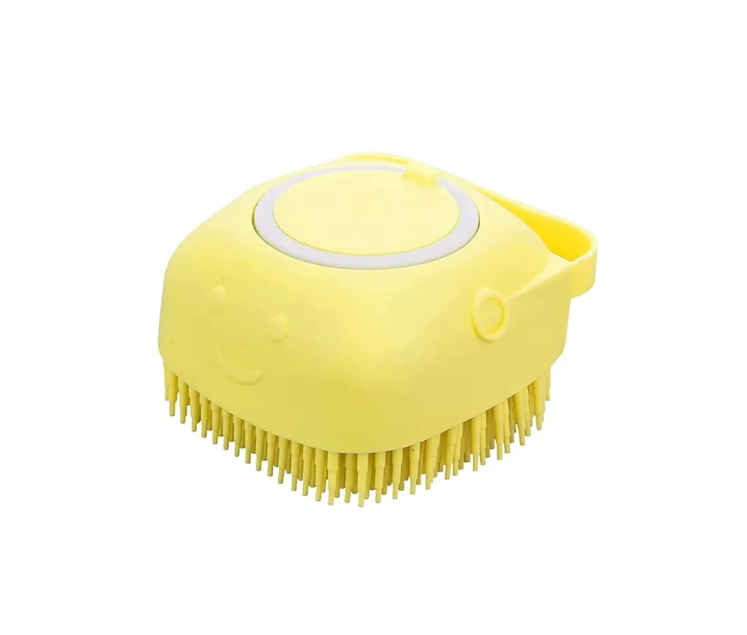 Silicone Massage Bath Brush (Yellow)