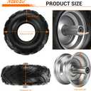 145/70-6 Tires, Mini Bike Front Wheels Rims and Tires Assembly Kit Compatible with Coleman CT100U CC100X Baja DB30 Motovox MBX10 MBX11 Monster Moto 80 105cc Minibike Go Kart Parts V-Tread Tire