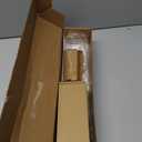 KAMANINA Curtain Rod 32 to 58 Inches (2.6-4.8ft), White Curtain Rods for Windows, 7/8 Inch Adjustable Modern Drapery Rod with Round Finials