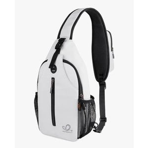 WATERFLY Crossbody Sling Backpack Sling Bag Travel Hiking Chest Bag Daypack