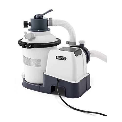 INTEX SX925 Krystal Clear Sand Filter Pool Pump for Above Ground Pools: 925 GPH Pump Flow Rate – Improved Circulation and Filtration – Easy Installation – Improved Water Clarity – Easy-to-Clean