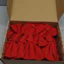 JOYIN 12 Pack Christmas Red Velvet Bows, 13" Long by 9" Wide Decorative Christmas Bows for Wreath Garland Tree Decor, Indoor Outdoor Holiday Decoration (Small)