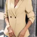ELLEVEN Long Sleeve Slim Fit Blazers for Women Business Casual | Blazers for Women Business Casual,Lightweight Blazer for Women,Womens Blazers Dressy Casual with Pockets,Interview Outfit