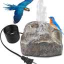 Bird Bath Fountain Bubble Fountain Outdoor Rock Water Fountain Rock with Electric Water Pump for Hummingbird Birdbath Garden Lawn Yard Patio Aquariums Fish Tank