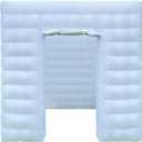 OZIS 1 Door Inflatable Photo Booth Enclosure 8.2ftx8.2ft with Blower 16 Colors Portable Inflatable Photo Booth Tent for Wedding, Party, Events, Proms, Birthday, Bars (White)