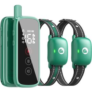 Dog Shock Collar Featuring A Touch Screen, E-Collar with Security Lock and 3 Training Modes, Rechargeable, Waterproof Dog Training Collar for Large Medium Small Dogs, for All Breeds, Size