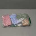 4 Pack Silicone Reusable Snack Containers with Lids, Double Compartment Snack Containers with Foldable Fork, Small Size for Sauce Containers, Travel, School, Office & Picnic