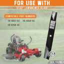 17.5" High Lift Mower Blades for Toro TimeCutter 50 Inch Deck, Replacement for 115-5059-03 110-6837-03 112-9759-03, Circle Center Hole 3PCS with Bolts and Washes