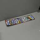 Vintage Good Vibes Only Metal Tin Signs Street Signs Man Cave Bar Cafe Home Wall Decor 16 x 4 Inches (Mt-J-09)