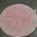 Kids Rug 5.25ft Round Modern Abstract Area Rug Purple, 63in Diameter