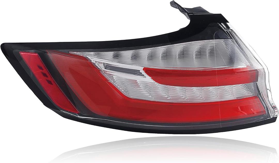 LED Tail Lights Compatible With 2019 2020 2021 2022 2023 2024 Ford Edge SE, SEL,ST-Line Rear Brake Lamp Signal Assembly Without running lights Left Driver Side KT4Z13405L FO2804126