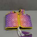 Pottwal Swim Vest for Kids - Swim Jacket for 1-2 Years (24-33LBS) - Buoyancy Aid Made of Neoprene & EPE - with Adjustable Crotch Strap (Small, 8 Pockets - Purple Mermaid Scales)