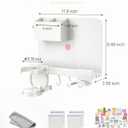 Floating Shelves for Bedside Shelf, Stick On Bedside Wall Shelf for Bedroom, Dorm Room, No Holes All-in-One General-Purpose Wall Shelf for Compact Storage & Flexible Accessories Organization, 11.8*3.9*9.45 inches