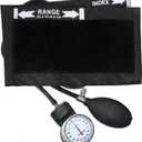 Dixie EMS Deluxe Aneroid Sphygmomanometer Blood Pressure Set W/Adult Cuff, Carrying Case and Calibration Tool - Black (1 Count (Pack of 1))
