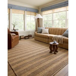 Loloi Chris Loves Julia Judy Collection JUD-06 Natural/Chocolate 3'-6" x 5'-6" Accent Rug