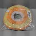 ANWA Adjustable Cat Cone Collar Soft, Cute Cat Donut Collar After Surgery, Kitten Recovery Cones to Stop Licking (Medium, Orange)