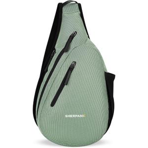 Sherpani Esprit, Anti Theft Sling Bag, Sling Backpack, 10L Travel Bag, Crossbody Backpack, Travel Gift for Women, Fits 10 Inch Tablet (Aloe Mist)
