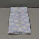 Luvable Friends Unisex Baby Cotton Flannel Receiving Blankets, Boy Clouds 7-Pack, One Size