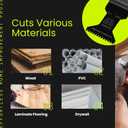 Smithology 24PCS Oscillating Saw Blades - 6 Japanese Tooth & 18 Standard Multi-Tool Blades for Wood, PVC & Plastic | Fits Dewalt, Milwaukee, Ryobi, Makita, Craftsman, Porter Cable, Ridgid, Rockwell