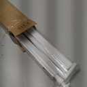 UNISHADES No Drill Cordless Zebra Blinds for Windows, Linen High Precision Fabrics, 44" W x 72" H Linen White