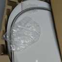 Huttdmel Round Raised Bidet Toilet Seat for Seniors, 2.8" Elevated Toilet Seat Riser, Soft Close, Quick Release, Non-Slip No-Electric Front & Rear Wash for Elderly, Disabled & Limited Mobility