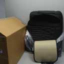 Huidasource Leather Back Row Seat Covers, Waterproof Rear Split Bench Car Seat Covers, Vehicle Seat Cushion Cover Protector Universal Fit for Most Cars Sedan SUV Pickup Truck(Back Row/Black)