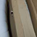 Marsail Armless-Office Desk Chair with Wheels: PU Leather Cross Legged Wide Chair,Comfortable Adjustable Swivel Task Chairs for Home,Office,Make Up,Small Space,Bed Room(Light Beige)