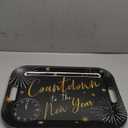 Multicolor Melamine Tray - Durable & Stylish Platter, Perfect for New Year's Eve Celebrations (1 Pc.), Countdown to The New Year, 13" x 18.5