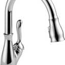 Delta Leland Touchless Kitchen Faucet with Touch Technology, Chrome Kitchen Sink Faucet with Pull Down Sprayer, Single Hole, Chrome 9178TL-DST