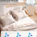 Modern Ceiling Fans with Lights - 42" Low Profile Ceiling Fan with Light and Remote, Flush Mount Reversible DC Motor, 6-Speed Quiet LED Dimmable for Bedroom, Indoor and Outdoor, Patios White