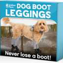 100% Waterproof Dog Boots Connected to Leggings so They Stay on. Easy-On Paw Protectors with an Adjustable fit. Snow & Rain, Anti-Slip Traction, Machine-Washable (Classic, Small)