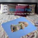 2PCS Reusable Underpads Large 34" x 52", Upgrade Cooling Waterproof Bed Pads with Fast Absorbent, Washable Pee Pads for Incontinence Elderly and Kids