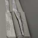 HEBE Farmhouse Kitchen Rugs Sets of 3 Non Slip Washable Boho Kitchen Rugs and Mats for Floor Kitchen Runner Rug Floor Carpet for Kitchen, Laundry, Hallways (20"x32"+20"x48"+20"x59", Floral Grey)