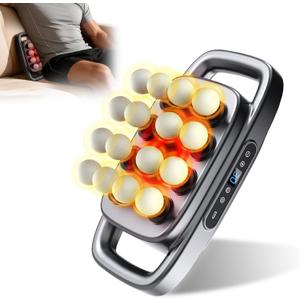 16 Head Massage Gun, 2026 Upgrade 12V Motor 60kg Deep Tissue Percussion Massager, 30 Intensity Levels & 3 Smart Modes Multi-Head Back Massager for Legs,Back,Arms,Waist Pain Relief