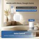 Smart Touch Wall Light Switch with Matter, Tempered-Glass Panel, Neutral Wire Required, Single-Pole, 2.4GHz Wi-Fi, App/Voice Control with Alexa/Google/Apple Home, Timers & Schedules 3Gang - 3Pack
