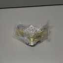 Hoshin Masquerade Mask, Mardi Gras Deecorations Venetian Masks for Womens (White With Gold Line)