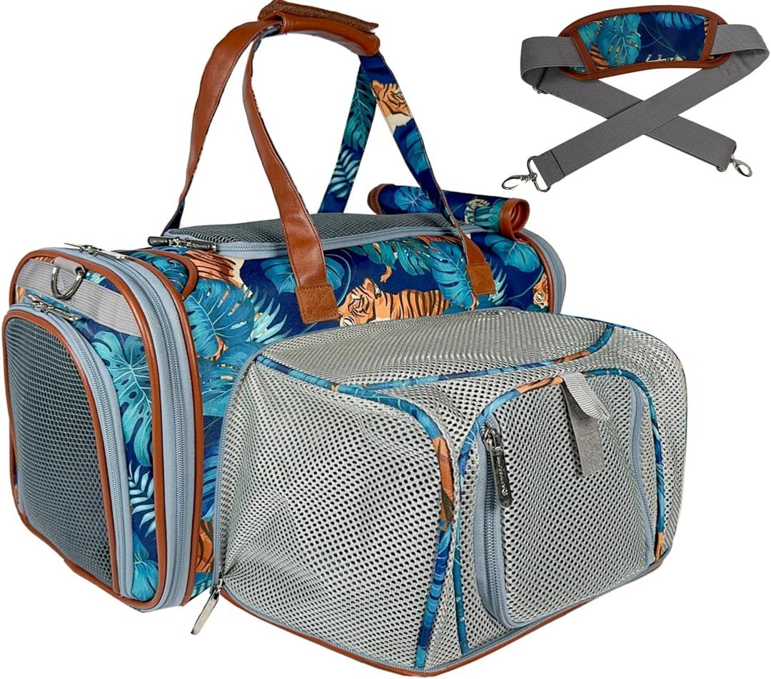 Mr. Peanuts Gold Series Standard Size Expandable Pet Carrier (El Tigre)