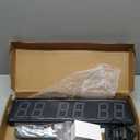 Large Interval Gym Clock for Workouts Size 20x4.7in. Operated by Remote Control