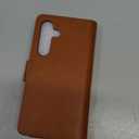 SUANPOT for Samsung Galaxy S24 5G Wallet case with RFID Blocking Credit Card Holder,Flip Book PU Leather Protective Cover Women Men for Samsung S24 Phone case Light Brown