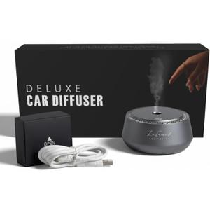 Smart Car Diffuser with 20ML Scent Oil Included - Car Air Freshener - Aromatherapy Diffuser - Portable, Compact, Cordless and Quiet Device - Deluxe Car Diffuser Luxscent Collection