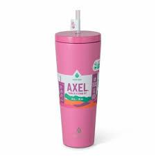 Manna Chilly Double-wall Vacuum Insulated Stainless Steel Tumbler with Splash-proof Lid and Reusable Tritan Straw - 24 Oz