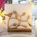 Golden Bird Vertical Napkin Holder | Elegant Sturdy Disposable Paper Hand Towel Storage Tray Caddy | Bathroom Kitchen Dining Restaurant Wedding Party Hotel Office | Indoor Outdoor dcor
