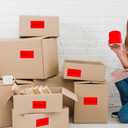 3 x 5 Inch 250Pcs Rectangle Color Coding Stickers,Strong Adhesion, Easy to Write for Organization,Inventory,Business Labeling,Red