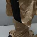 Jai Black Wood Side Table  15.25 Round End Table  Modern Ribbed Accent Table for Living Room, Bedroom, Bedside Storage  Contemporary Mango Wood Small Space Furniture