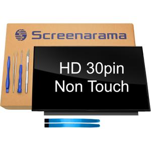 SCREENARAMA New Screen Replacement for HP 15-FD0081WM 15-FD0083WM (Glossy) 30pin HD 1366x768 LCD LED Display with Tools and Tape
