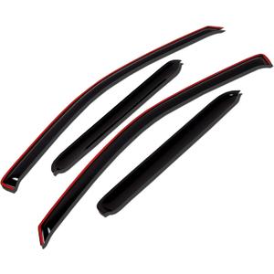 TuningPros WV-662i in-Channel Window Visor Deflector Rain Guard Dark Smoke 4 Pcs (Made For Audi A4 2009-2016 In-Channel)