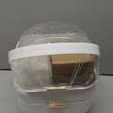 CANITORON Makeup Organizer, Skincare Organizer with 2 Drawers and Brush Storage Box, Lipstick Holder, Cosmetic Display Case for Vanity Organizer and Bathroom Countertop Storage (White)